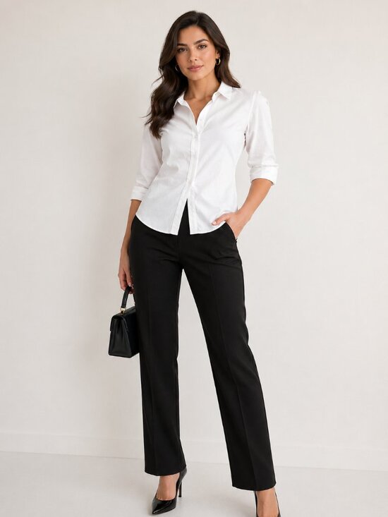James Perse Tops - James Perse White Blouse Size 3 Elegant Minimalist 3/4 Sleeve Shirt